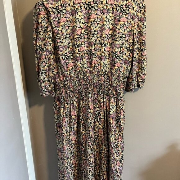 Vintage floral Cottagecore dress airy light weight rayon womens xXL Grannycore - Picture 6 of 10